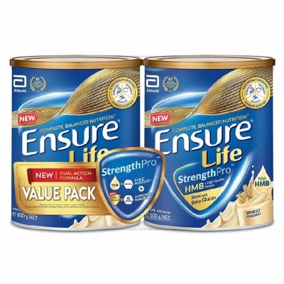 ENSURE Life Strength Pro HMB Adult Nutritional Drink Wheat 800g Packset x 2s