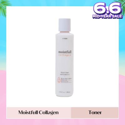 ETUDE Moistfull Collagen Toner (Watery Essence Texture Delivers An Instant Moisture And Hydration To The Skin) 200ml