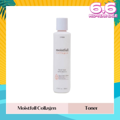 ETUDE Moistfull Collagen Toner (Watery Essence Texture Delivers An Instant Moisture And Hydration To The Skin) 200ml