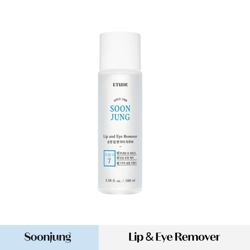 Soonjung Lip N Eye Remover (For Sensitive Skin, Gently Removes Heavy Makeup Without Irritating The Thin Skin Around The Eyes) 100ml