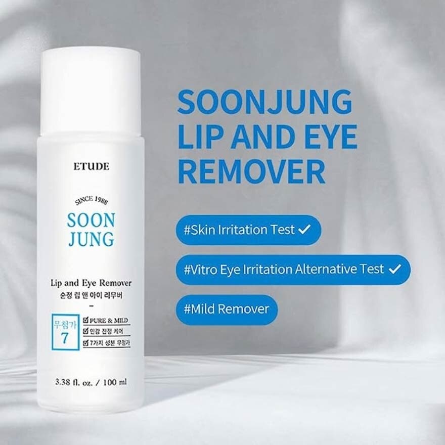 Soonjung Lip N Eye Remover (For Sensitive Skin, Gently Removes Heavy Makeup Without Irritating The Thin Skin Around The Eyes) 100ml