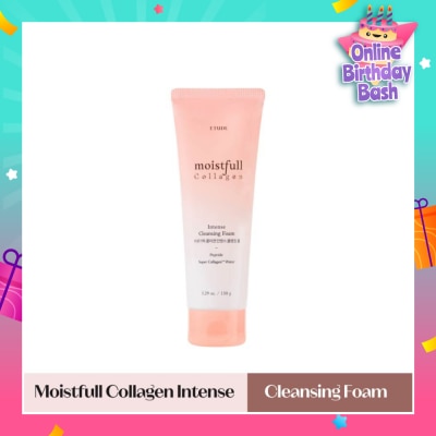 ETUDE Moistfull Collagen Intense Foam (Moisturizing And Nourishing Cleansing Foam That Contains The Small Particles Of The Super Collagen Water) 150g