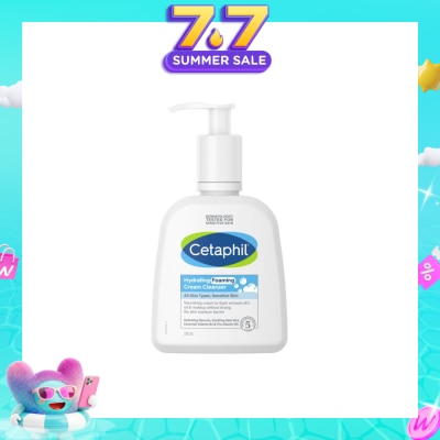 CETAPHIL - Hydrating Foaming Cream Cleanser (For Normal To Dry, Sensitive Skin With Prebiotic Aloe) 236ml