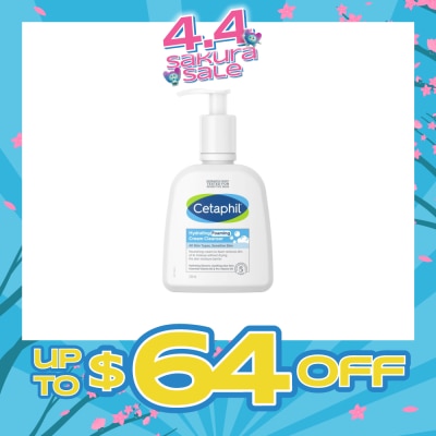 CETAPHIL - Hydrating Foaming Cream Cleanser (For Normal To Dry, Sensitive Skin With Prebiotic Aloe) 236ml