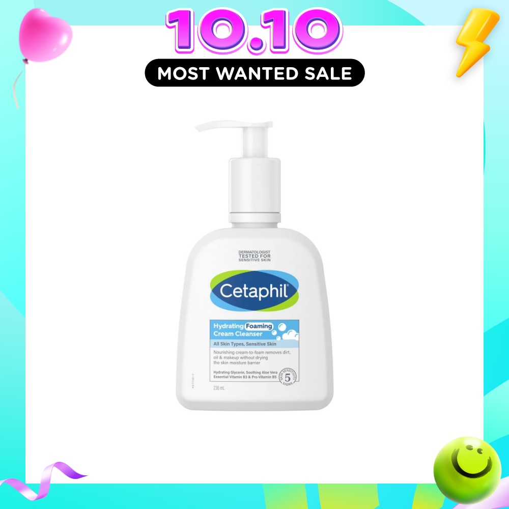 Hydrating Foaming Cream Cleanser (For Normal To Dry, Sensitive Skin With Prebiotic Aloe) 236ml image