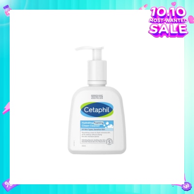 CETAPHIL Hydrating Foaming Cream Cleanser (For Normal To Dry, Sensitive Skin With Prebiotic Aloe) 236ml