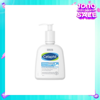 CETAPHIL Hydrating Foaming Cream Cleanser (For Normal To Dry, Sensitive Skin With Prebiotic Aloe) 236ml