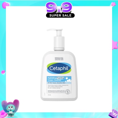 CETAPHIL - Hydrating Foaming Cream Cleanser (For Normal To Dry, Sensitive Skin With Prebiotic Aloe) 473ml image