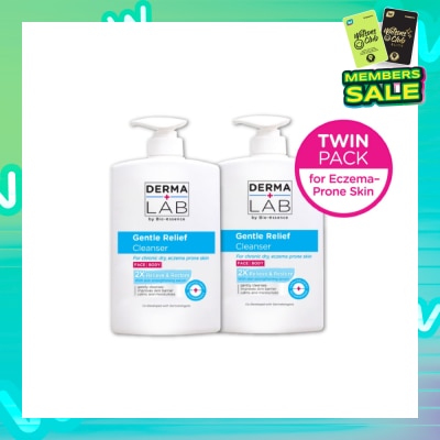 DERMA LAB Gentle Relief Cleanser Twin Pack (For Chronic Dry, Eczema Prone Skin, Relieve And Restore) 1000ml x 2s