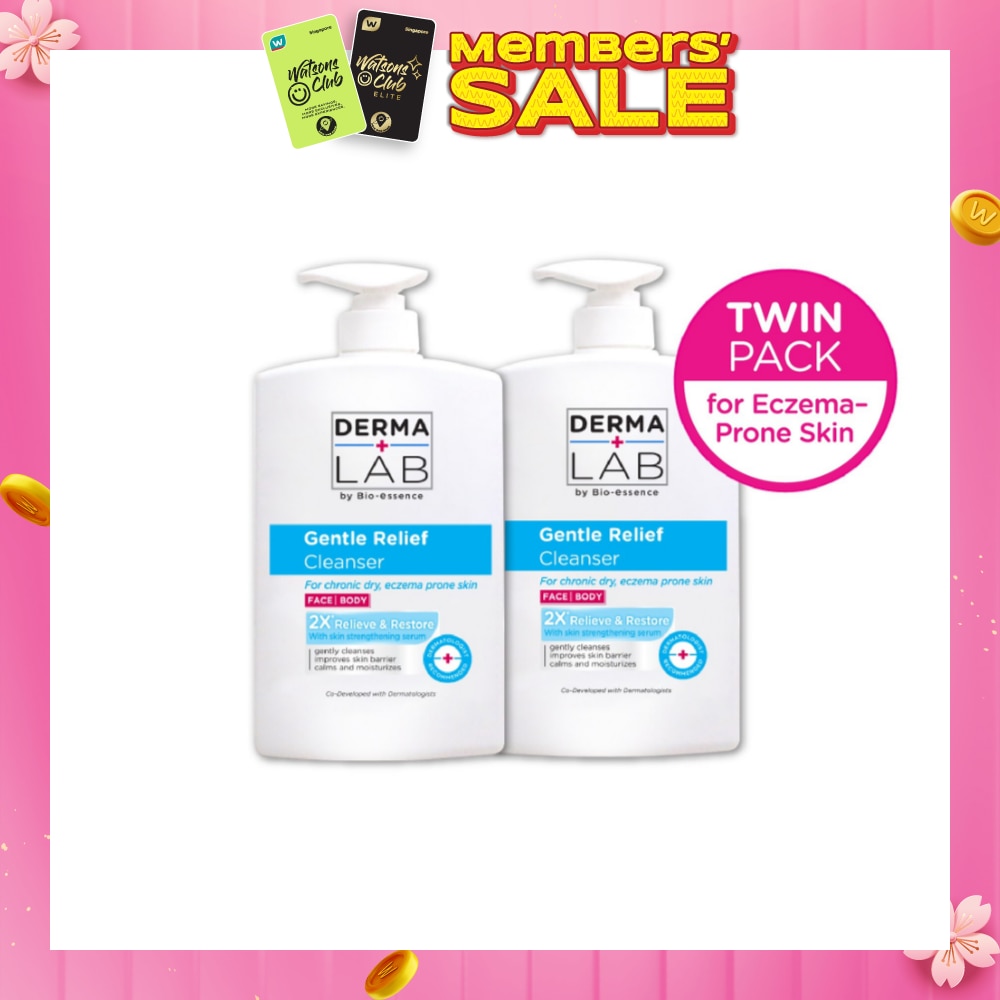 Gentle Relief Cleanser Twin Pack (For Chronic Dry, Eczema Prone Skin, Relieve And Restore) 1000ml x 2s