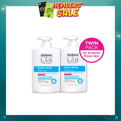 DERMA LAB - Gentle Relief Cleanser Twin Pack (For Chronic Dry, Eczema Prone Skin, Relieve And Restore) 1000ml x 2s