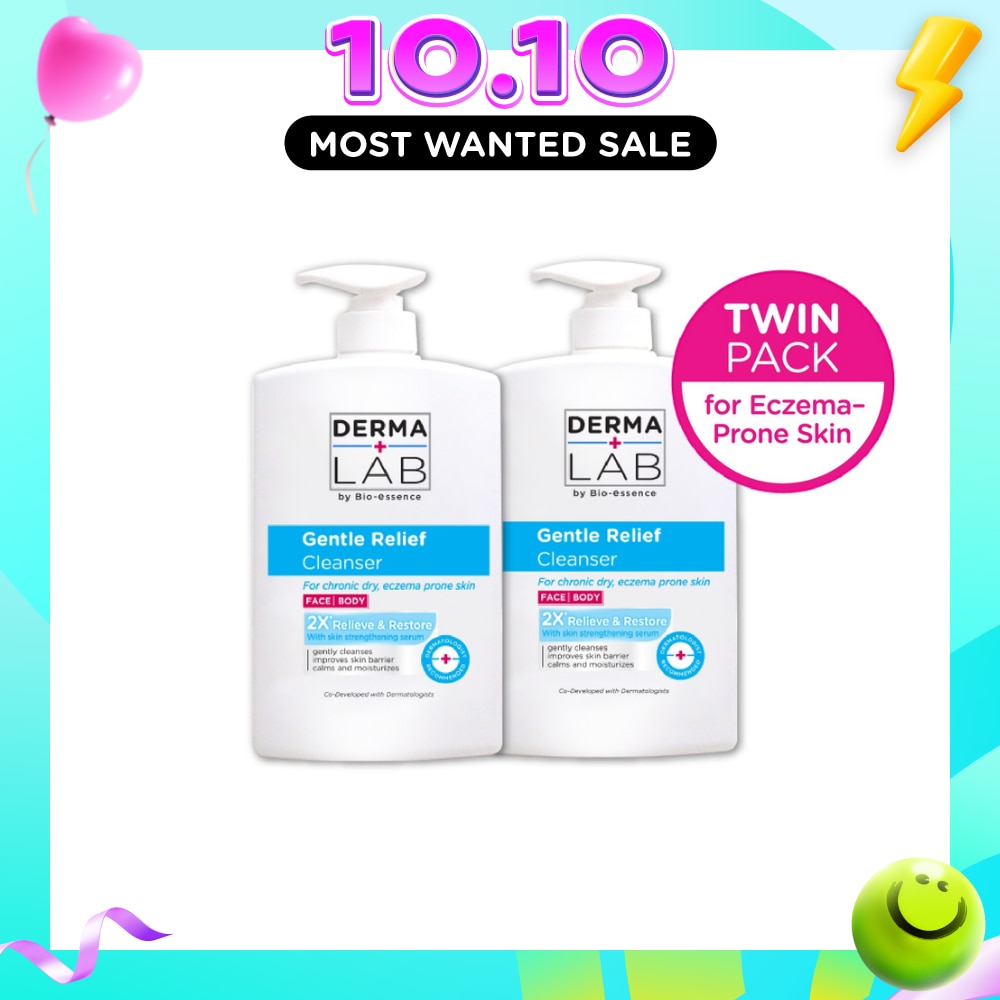 Gentle Relief Cleanser Twin Pack (For Chronic Dry, Eczema Prone Skin, Relieve And Restore) 1000ml x 2s image