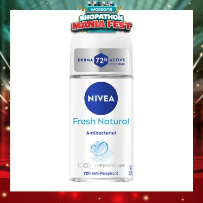NIVEA - Nivea Fresh Natural Deodorant Roll-On (F) 50ml