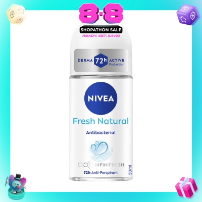 NIVEA - Nivea Fresh Natural Deodorant Roll-On (F) 50ml