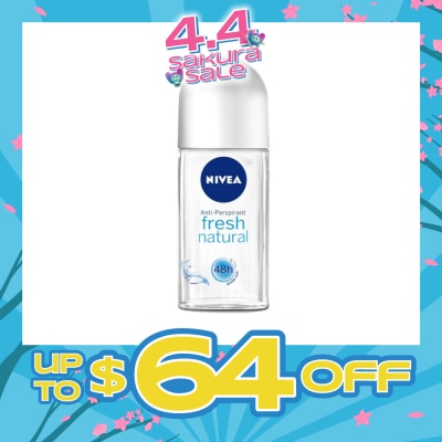 NIVEA - Nivea Fresh Natural Deodorant Roll-On (F) 50ml