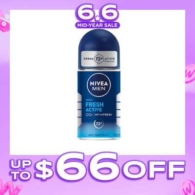 NIVEA - Men Fresh Active Roll-On Deodorant 50ml
