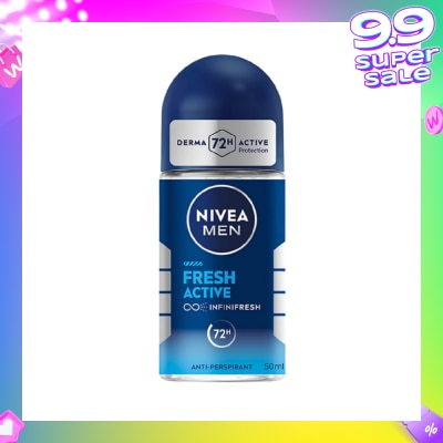 NIVEA Men Fresh Active Roll-On Deodorant 50ml