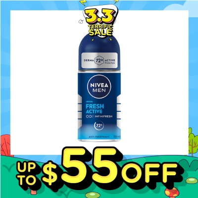 NIVEA Men Fresh Active Roll-On Deodorant 50ml