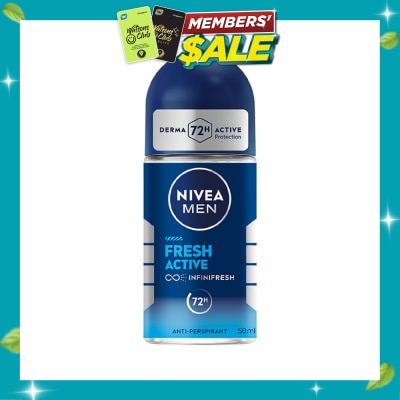 NIVEA Men Fresh Active Roll On Deodorant 50ml image