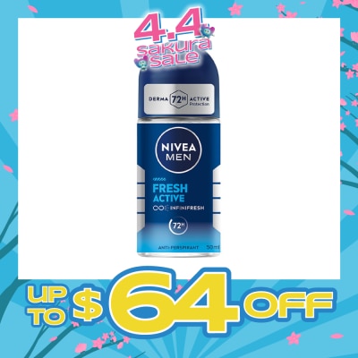 NIVEA - Men Fresh Active Roll-On Deodorant 50ml
