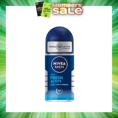 NIVEA - Men Fresh Active Roll-On Deodorant 50ml