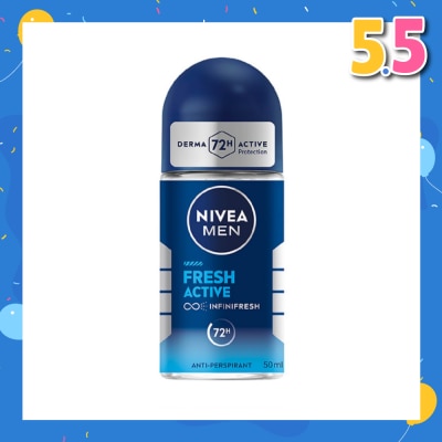 NIVEA Men Fresh Active Roll-On Deodorant 50ml