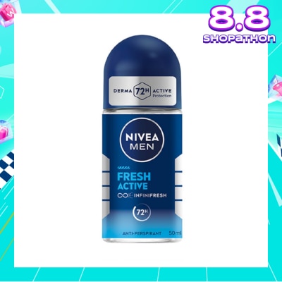 NIVEA Men Fresh Active Roll-On Deodorant 50ml