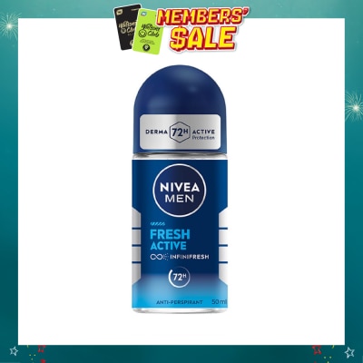 NIVEA - Men Fresh Active Roll-On Deodorant 50ml