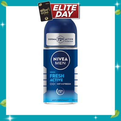 NIVEA Men Fresh Active Roll On Deodorant 50ml image