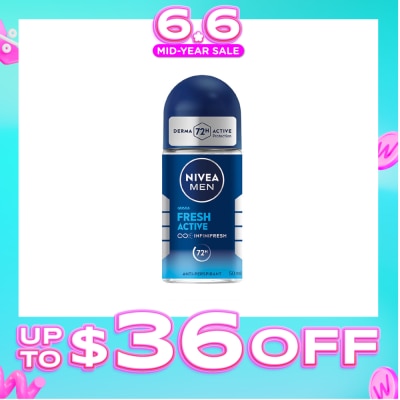 NIVEA - Men Fresh Active Roll-On Deodorant 50ml