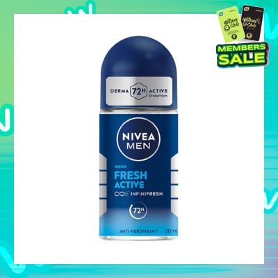 NIVEA Men Fresh Active Roll-On Deodorant 50ml