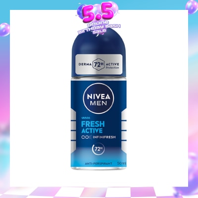 NIVEA - Men Fresh Active Roll-On Deodorant 50ml