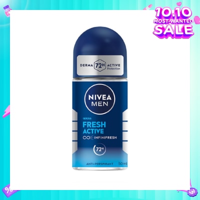 NIVEA Men Fresh Active Roll-On Deodorant 50ml
