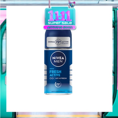 NIVEA Men Fresh Active Roll On Deodorant 50ml image