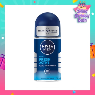 NIVEA Men Fresh Active Roll-On Deodorant 50ml