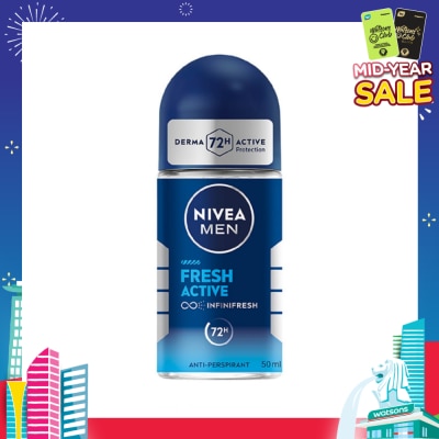NIVEA Men Fresh Active Roll-On Deodorant 50ml