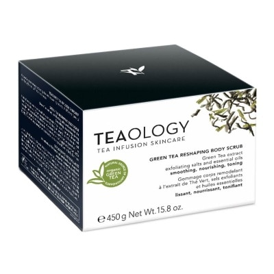 TEAOLOGY Green Tea Reshaping Body Scrub (Instantly Smoothes And Nourishes The Skin, For Toning, Energizing And Rejuvenating Effects) 450g