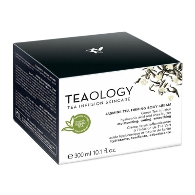 TEAOLOGY Jasmine Tea Firming Body Cream (Instant Lifting Effect, Improved Elasticity, Its Soft Velvety Texture Leaves The Skin Silky Smooth Without Being Greasy) 300ml (Expiry: May`2025)