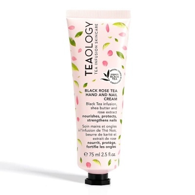 TEAOLOGY Black Rose Tea Hand And Nail Cream (Nourishes, Protects And Strengthens Nails) 75ml