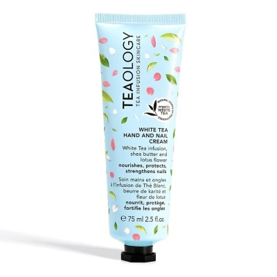 TEAOLOGY White Tea Hand And Nail Cream (Nourishes, Protects And Strengthens Nails) 75ml