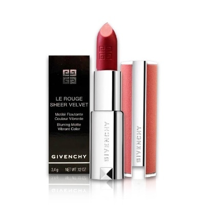 GIVENCHY Le Rouge Sheer Velvet Matte Lipstick (N27 Rouge Infuse3.4g (Expiry: Sept`2025)