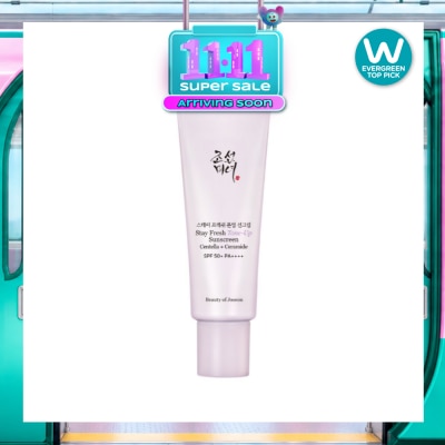 BEAUTY OF JOSEON Stay Fresh Centella + Ceramide SPF50+ PA++++ Purple Tone Up Sunscreen 50ml image