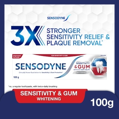 SENSODYNE - Sensitive Teeth Oral Care Toothpaste Sensitivity and Gum Whitening (Dental Sensitivity Relief) 100g image
