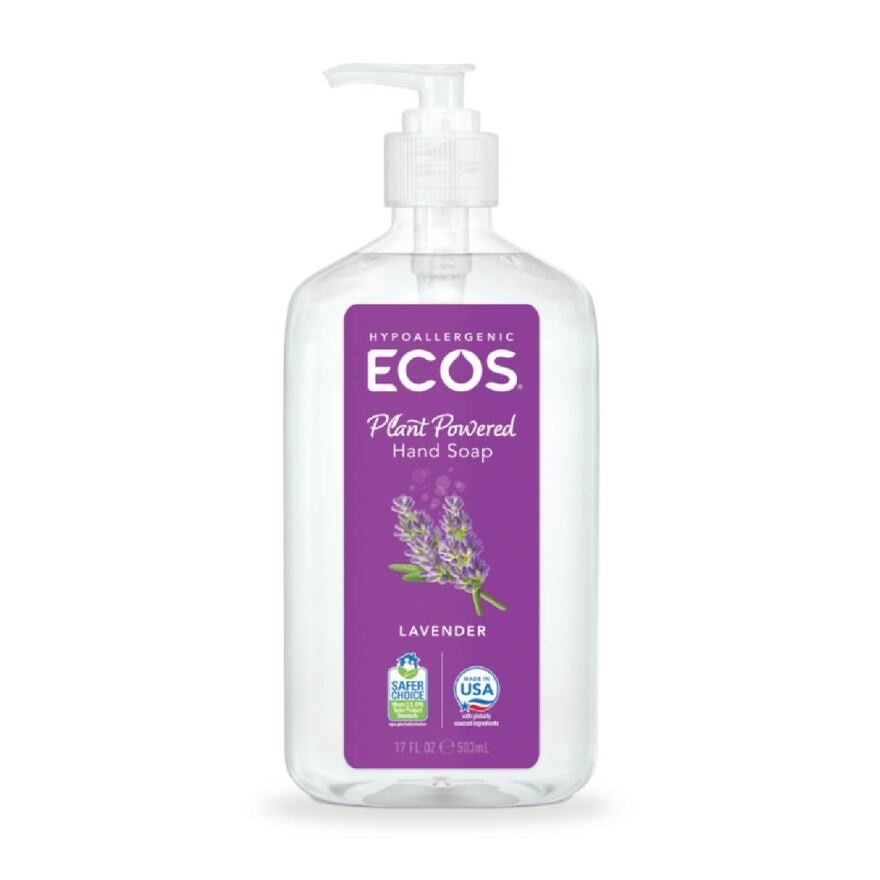 Hypoallergenic Plant Powered Hand Soap (Lavender) 503ml