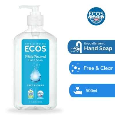 ECOS Hypoallergenic Plant Powered Hand Soap (Free & Clear) 503ml