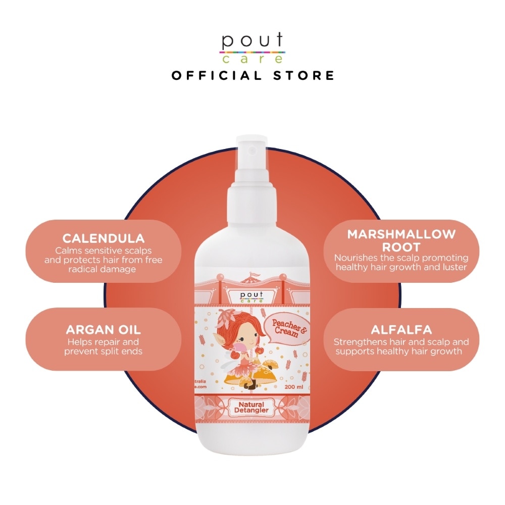 Peaches & Cream Natural Hair Detangler 200ml