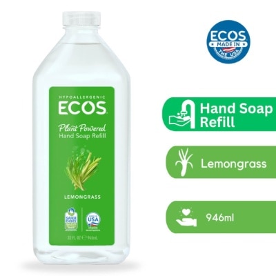 ECOS Hypoallergenic Plant Powered Hand Soap Refill (Lemongrass) 946ml