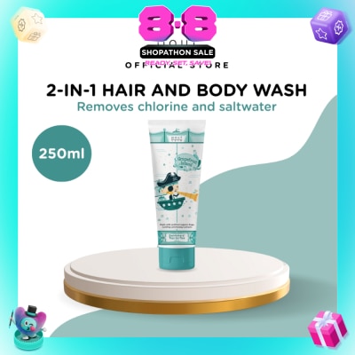 POUT CARE - Grapefruit Island Swimmers' Top-to-Toe 2-In-1 Hair And Body Wash 250ml