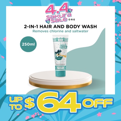 POUT CARE - Grapefruit Island Swimmers' Top-to-Toe 2-In-1 Hair And Body Wash 250ml