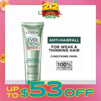 LOREAL PARIS HAIR EXPERT EverStrong Thickening Sulfate-free Conditioner (For Weak & Thinning Hair) 250ml